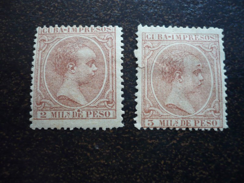 Stamps - Cuba - Scott# P7-P12 - Mint Hinged Set of 6 Newspaper Stamps