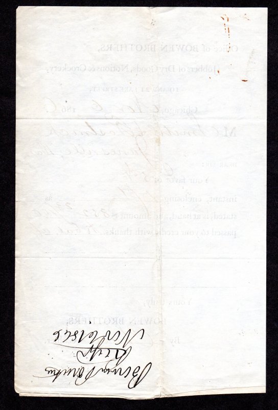 REVENUE PAPER. Scott # RN-B1.  Bowen Brothers. Lot 220322 -02