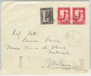 63197  -  SOMALIA - POSTAL HISTORY - COVER from MERCA 1934 -  LIGHTHOUSES