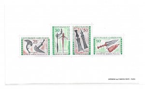 Gabon 1970 Gabonese Traditional Weapons S/S Sc C99a MNH C6