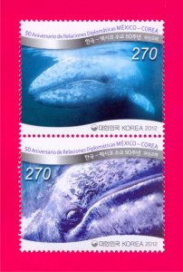 KOREA 2012 Nature Sea Marine Fauna Whales 2v se-tenant MNH