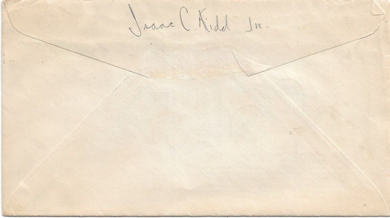 1937 4c Navy Heroes FDC signed by Isaac Kidd. KIA 7 Dec 1941 USS Arizona (N7769)