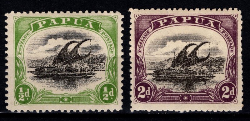 Papua New Guinea 1907-10 1/2d and 2d [Unused]