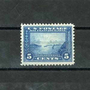 UNITED STATES 5c PANAMA  PACIFIC SCOTT#399  LIGHT  HINGED VF/XF  SCOTT $ 65.00