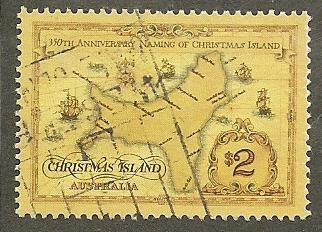 Christmas  Island      Scott  357  Naming of Island     Used