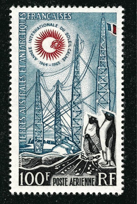 FSAT Antarctica Radio Towers Air Post issue (Sc C6) VF MNH Cat $110.00