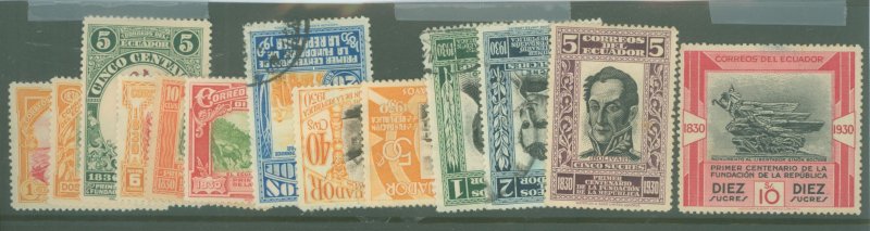 Ecuador #304-316  Single (Complete Set)