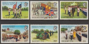 EDSROOM-17313 Bermuda 423-428 MNH 1982 Complete Bermuda Regiment CV$9.30