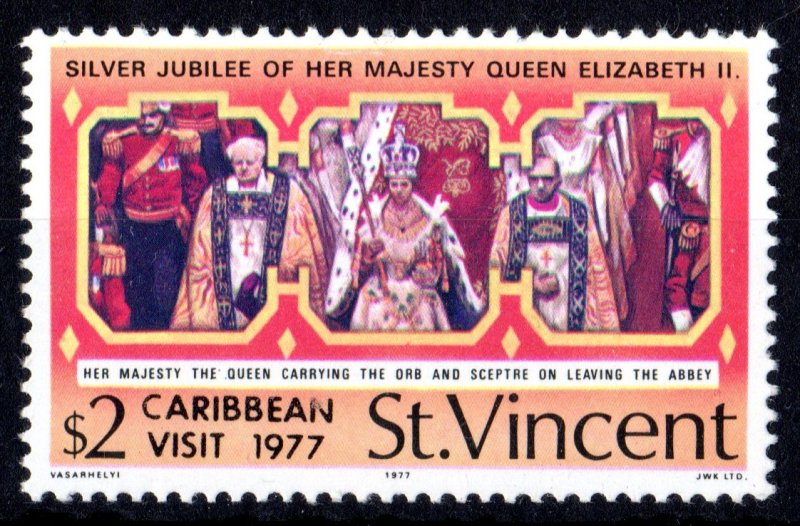 St.Vincent 1977 Sc#508 CARIBBEAN VISIT 1977 Single MNH