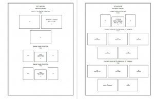  PRINTED ECUADOR AIRMAIL 1928-1983 STAMP ALBUM PAGES (102 pages)