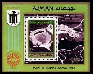 1971 Ajman 701/B234 1972 Olympic Games in Munchen 8,50 €