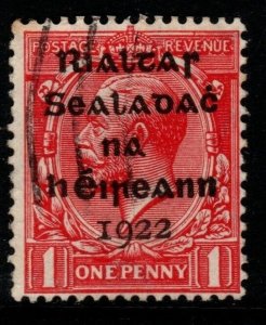 IRELAND SG2 1922 1d SCARLET USED