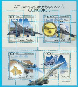 B2207 - Guine-Bissau - ERROR MISPERF Stamp Sheet - 2023 - Concorde