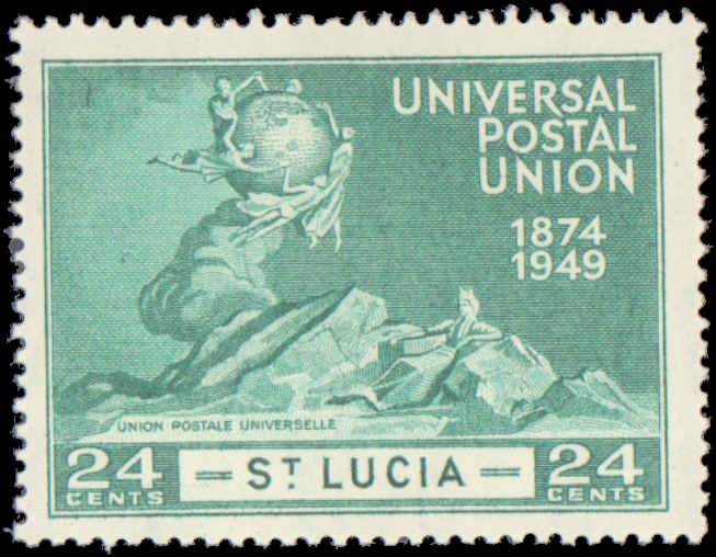 1949 St. Lucia #131-134, Complete Set(4), Hinged