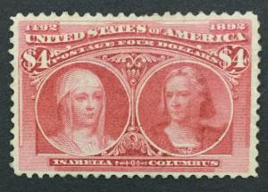 MOMEN: US #244 MINT OG H #27911