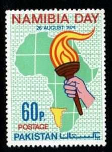 PAKISTAN SG375 1974 NAMIBIA DAY MNH