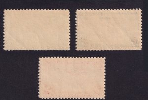 US AIRMAIL C20 - C22 20c-50c China Clipper Over Pacific bl, grn, rd. MNHVF Set 3