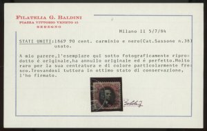 U.S. #122 USED WITH CERT