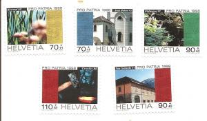 Switzerland B629-633 MNH