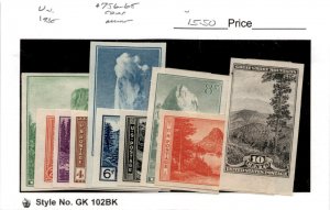 United States Postage Stamp, #756-765 Mint Set, 1935 National Parks (AI)