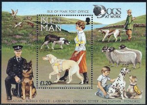 Isle of Man 1996,Dogs MNH S/Sheet # 722