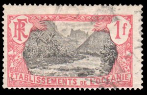 French Polynesia Scott 49 Unused lightly hinged.