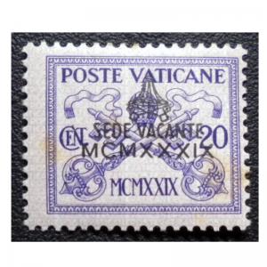 VATICAN CITY STAMP. SCOTT # 63. YEAR 1939. MINT. INTERREGNUM ISSUE