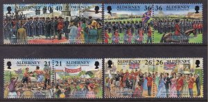 Alderney 155-162a MNH VF