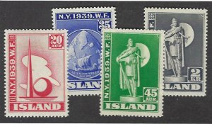 Iceland SC#213-216 Mint F-VF SCV$72.50...fill a great spot!!