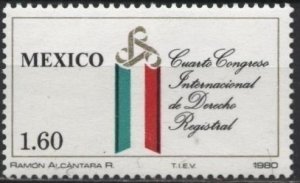 Mexico 1219 (mnh) 1.60p Civil Justice Congress (1980)