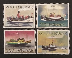 Faroe Islands 1992 #232-35, MNH, CV $5.70