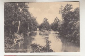 VICTORIA, 1907 ppc. WARBURTON, RIVER YARRA, OLD BRIDGE, 1d. UP TRAIN,  MG 4.