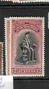 ST LUCIA  (P1806BB)  KGV1   UNIVERSITY SET        SG  164-5    MOG 