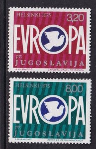 Yugoslavia   #1271-1272   MNH   1975   Europa  peace dove