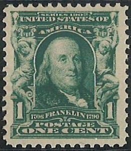 Scott: 300 United States - Benjamin Franklin - Mint Hinged