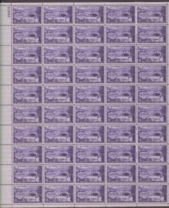 USA, 1025, AMERICAN TRUCKING, MINT NH, VINTAGE 1950'S, FULL SHEET OF 50