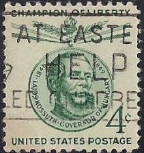 1117 4 cent Lajos Kossuth,  Stamp used EGRADED VF-XF 86