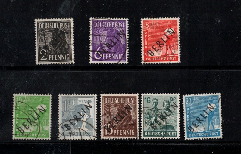 Germany Berlin #9N1 - #9N20 Very Fine Used Scarce Set