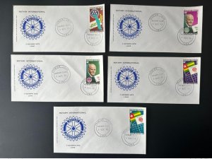 Togo 1972 Mi. 940 - 944 BU 1st Day Cover Rotary Club International Paul Harris-