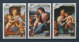 [116789] Penrhyn 1987 Christmas art paintings  MNH