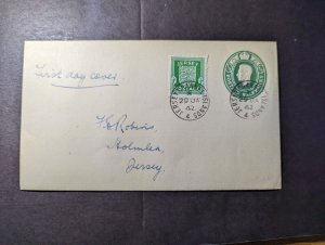 1942 England British Channel Islands First Day Cover FDC Jersey CI Local Use