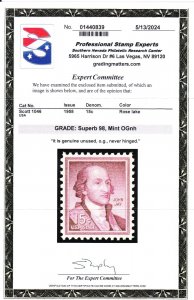 MOstamps - US #1046 Mint OG NH Graded 98 with PSE cert - Lot # MO-5402 SMQ $110