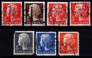 Denmark 1974-81 Margrethe II Definitives, Part Set [Used]