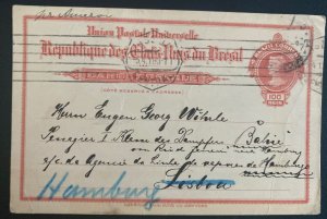 1911 Brazil Postal Stationery Postcard Cover To Lisboa Portugal