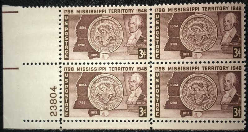 US #955 MNH Plate Block CV$1.00 LL #23804