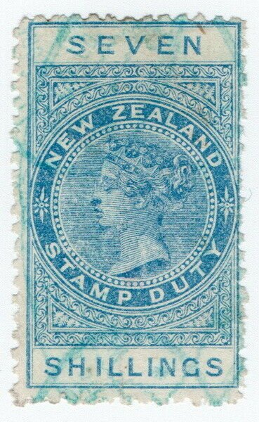 (I.B) New Zealand Revenue : Stamp Duty 7/-