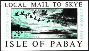 1964 Cinderella Isle Of Pabay Local Mail To Skye Europa Souvenir Sheet MNH