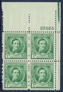 MALACK 879  F-VF OG NH (or better) Plate Block of 4 ..MORE.. pbs879
