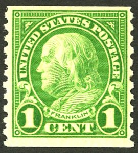 U.S. #597 MINT OG LH 