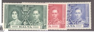 Malta, Scott #188-90, MNH, complete set